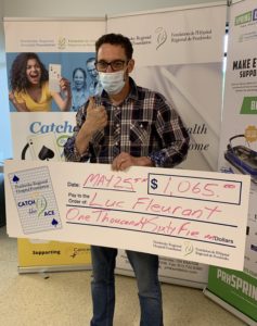 (Pembroke) The Pembroke Regional Hospital Foundation is delighted to announce their Catch the Ace progressive jackpot raffle – week #4 winner for their Catch the Ace online fundraiser. Congratulations to Luc Fleurant, on winning our weekly pot amount of $1,065.00 after his ticket #D-1758740 and card #51, revealed the 10 of Clubs after being selected through the online random generator. Luc was thrilled and noted “I was so excited, I couldn’t take the smile of my face yesterday. I encourage others to by tickets and support local causes.” Roger Martin, PRHF Executive Director shared that the Catch the Ace week #5 draw has launched with an estimated jackpot amount of over $10,000 if the Ace is caught! To purchase your tickets, visit www.PRHcatchtheace.ca. Tickets are also available at our cash sale locations Monday to Friday from 10am to 4pm at Holiday Inn Express, Cork Culture, Beyond Nutrition (Petawawa), The Shoe Lounge and Mavens Beauty Collab (downtown Pembroke). Our Drive Thru, located at 775 Pembroke Street East, is opened Mondays and Tuesdays from 10am to 4pm.. The Pembroke Regional Hospital Foundation Catch the Ace raffle features a guaranteed weekly prize and a progressive jackpot that goes to the winner who catches the Ace of Spades. Ticket prices are as follows: 3/$5; 10/$10 and 40/$20, giving you the chance to win both the weekly prize and the progressive jackpot, with 50% of ticket sales going to the PRHF Cancer Care Campaign, and our highest priority needs!. On behalf of your Pembroke Regional Hospital Foundation, PRH and its Board of Directors, we also wish to thank our community and donors for their unwavering support and kindness, especially in dedication to our frontline and essential workers. Donations towards the Cancer Care Campaign are welcome at any time and can be made by contacting the Foundation Office at (613) 732-2811, extension 7408 or by visiting www.prhfoundation.com. FOR MORE INFORMATION, PLEASE CONTACT: Roger Martin, Executive Director Pembroke Regional Hospital Foundation roger.martin@prh.email (613) 732-2811, extension 6223 Connect with us on Social Media Facebook: @PembrokeRegionalHospitalFoundation Instagram: @prh.foundation LinkedIn: /prhfoundationYoutube: Pembroke Regional Hospital Foundation
