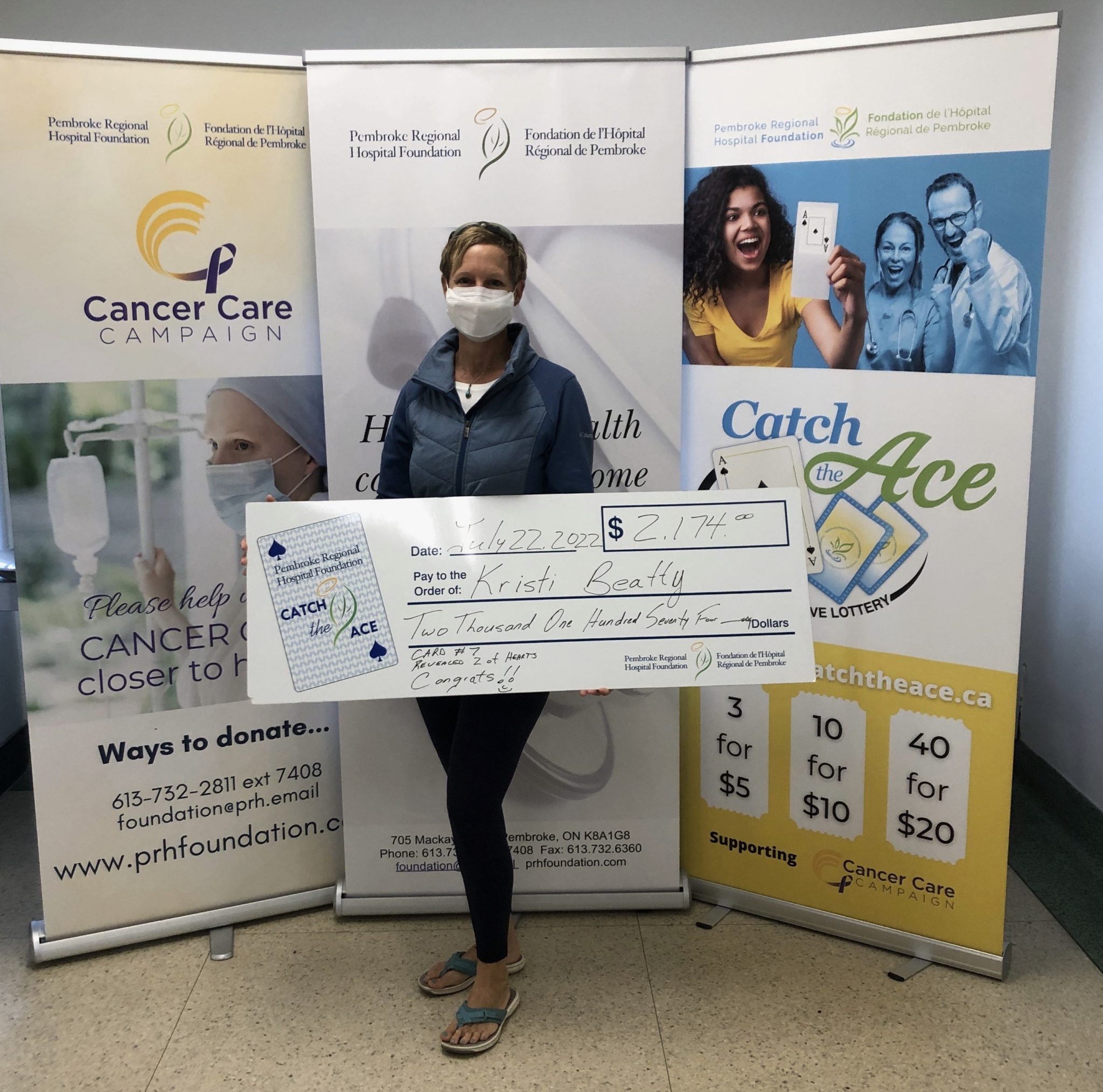 Catch the Ace Week 13 Winner Announcement Pembroke Regional Hospital Foundation