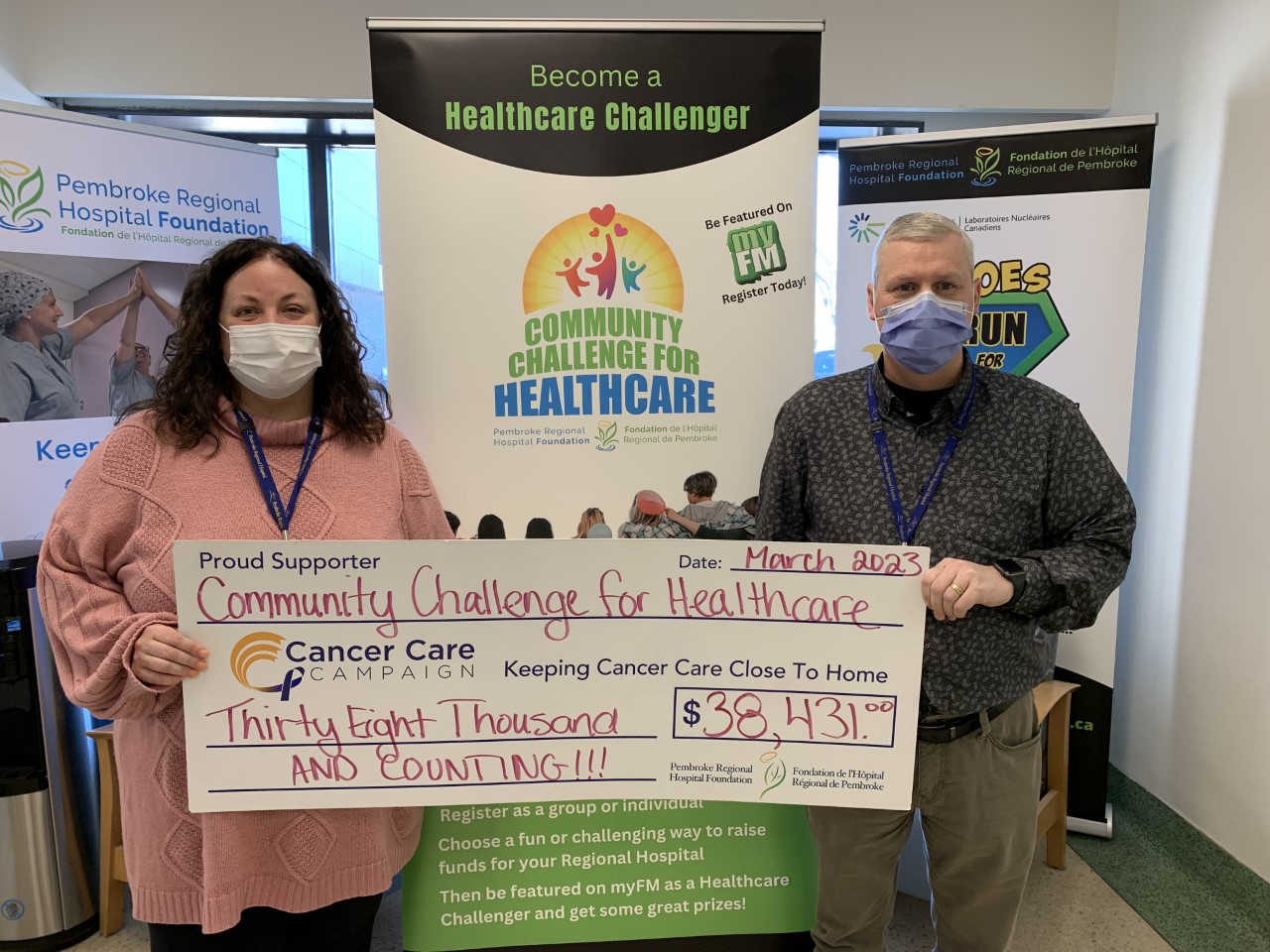 You are currently viewing The Pembroke Regional Hospital Foundation’s  Community Challenge for Healthcare Raised over $38,000 For Local Cancer Care!