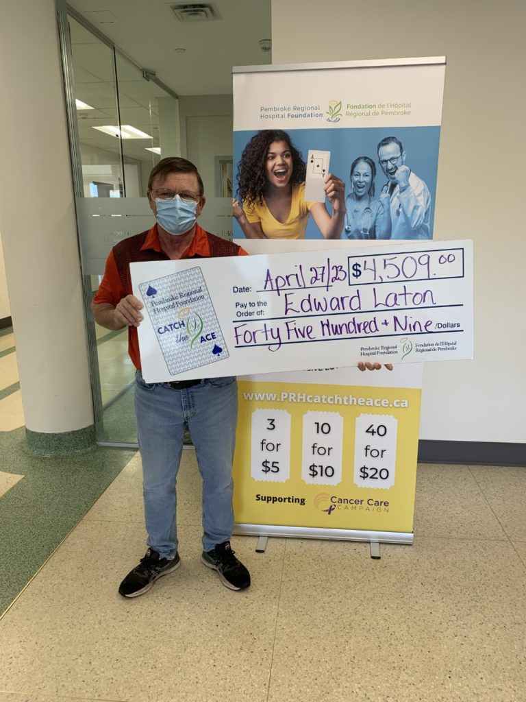 Catch the Ace Week 28 Winner Announcement Pembroke Regional Hospital Foundation