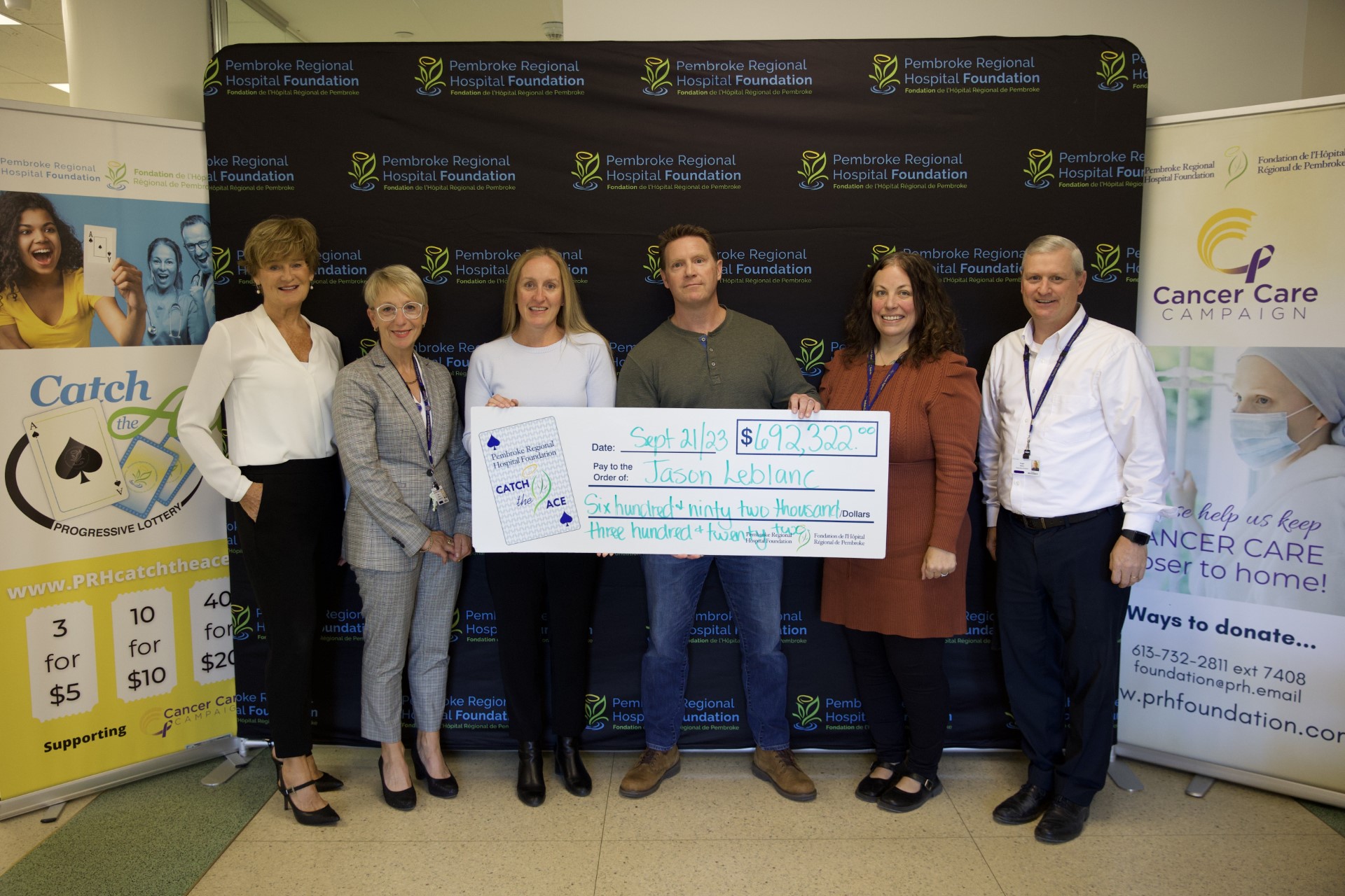 Read more about the article The Ace of Spades has been CAUGHT and Over One Million Dollars has been  Raised for the Pembroke Regional Hospital!